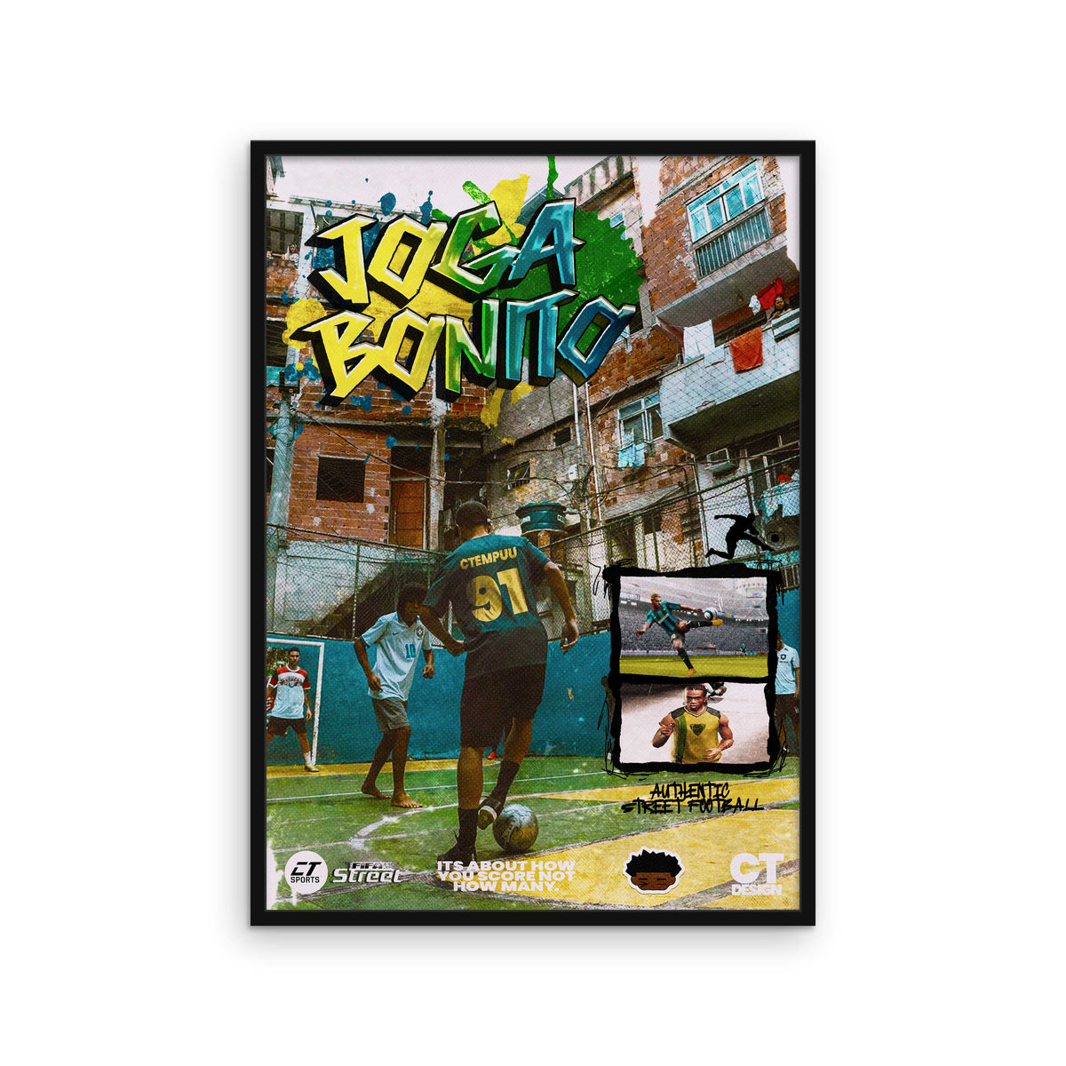 Joga Bonito | 91 (91), framed